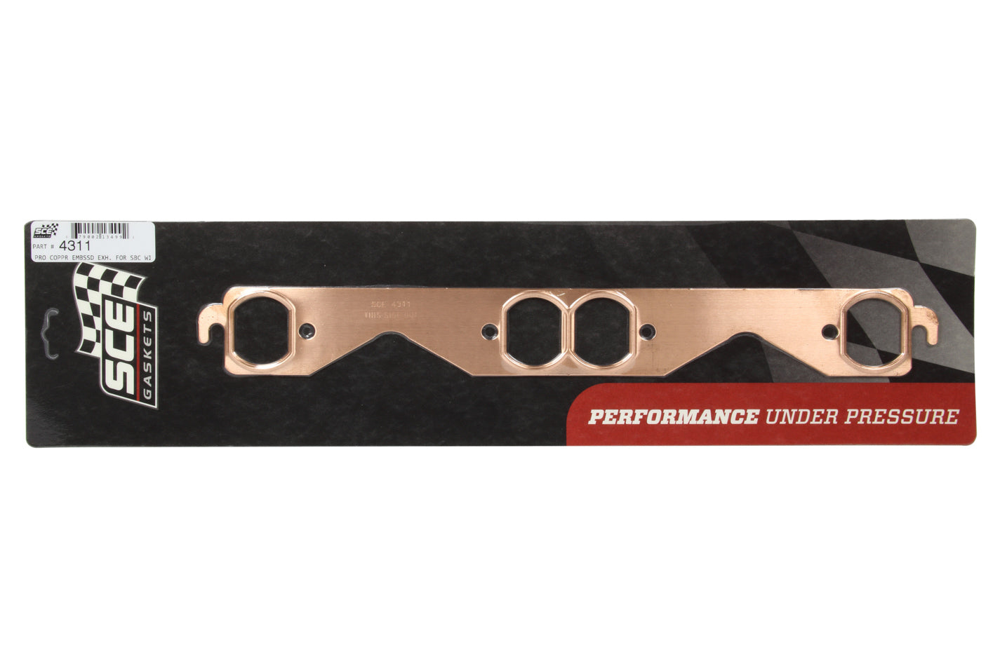 Engine & Accessories Header / Manifold Gasket - Pro Copper - 1.350 x 1.700 in Oval Port - Copper - Small Block Chevy - Pair