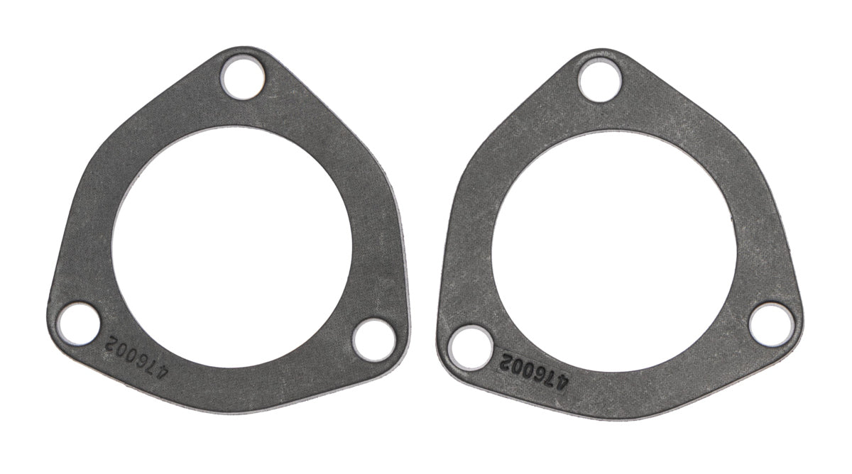 Collector Gasket - 0.15 in Thick - 2.5 in Diameter - 3 Bolt - Graphite - Pair