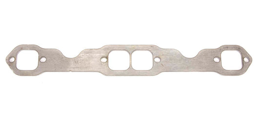 Header Flange - 0.25 in Thick - 1.58 x 1.554 in Square Port - Steel - Small Block Chevy - Each