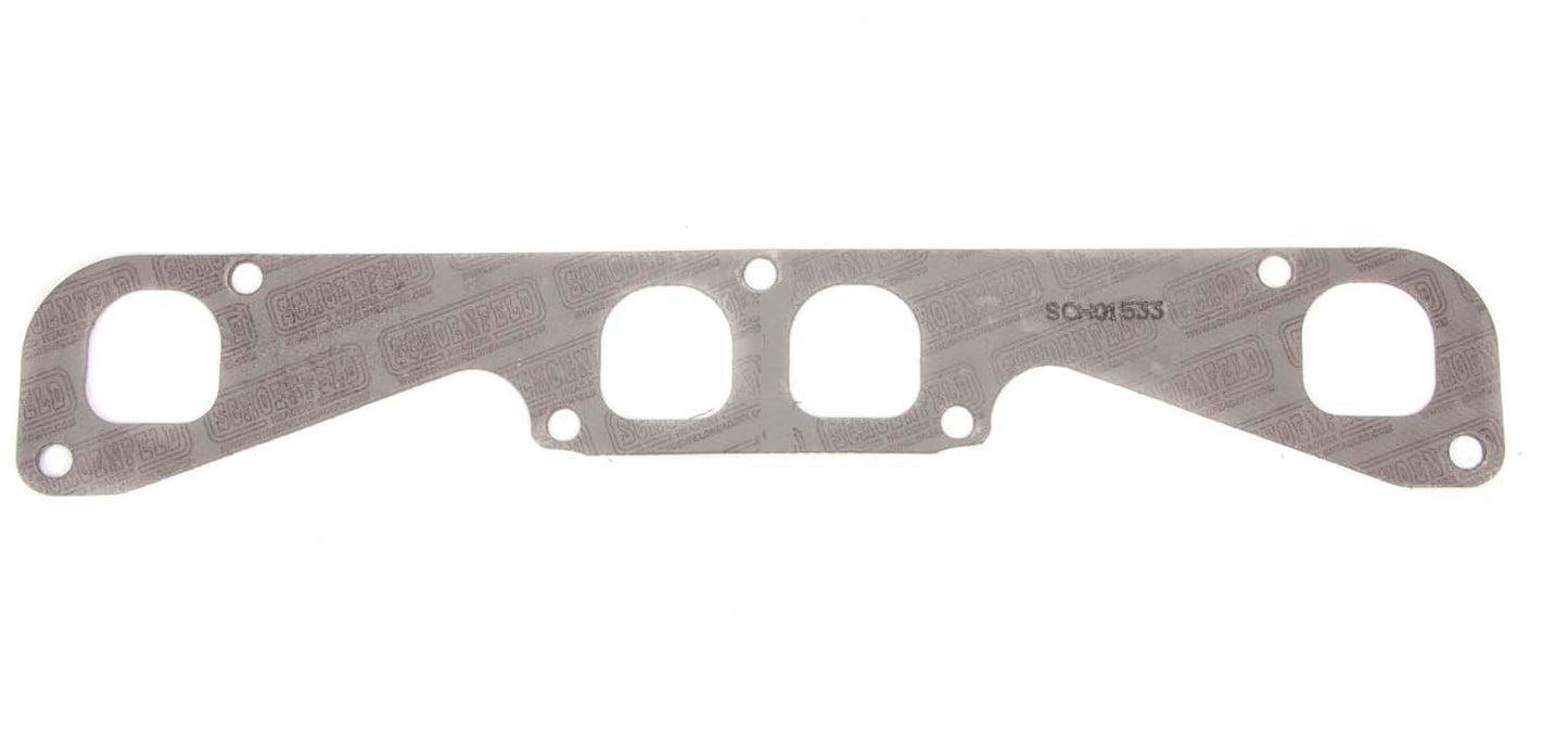 Engine & Accessories Header / Manifold Gasket - 1.650 x 1.700 in D Port - Steel Core Graphite - Small Block Chevy - Each