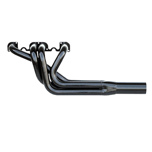 Headers - 2 in Primary - 3.5 in Collector - Steel - Black Paint - All Pro Heads - Small Block Chevy - Pair