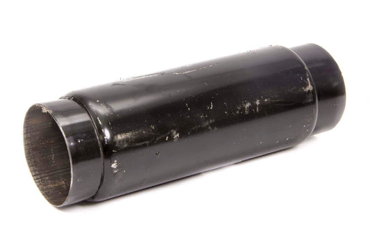 Muffler - 3-1/2 in Center Inlet - 3-1/2 in Center Outlet - 4 in Diameter Body - 12 in Long - Steel - Black Paint - Each