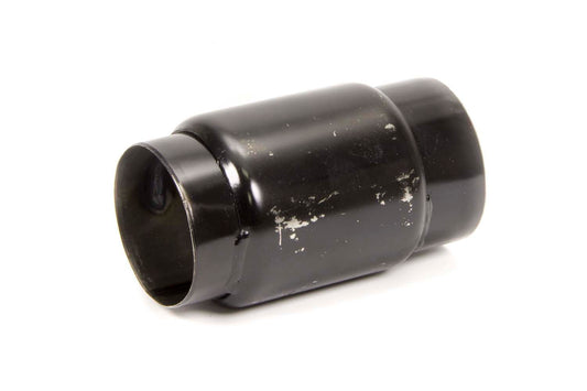 Muffler - 3 in Center Inlet - 3 in Center Outlet - 3-1/2 in Diameter Body - 6 in Long - Steel - Black Paint - Each