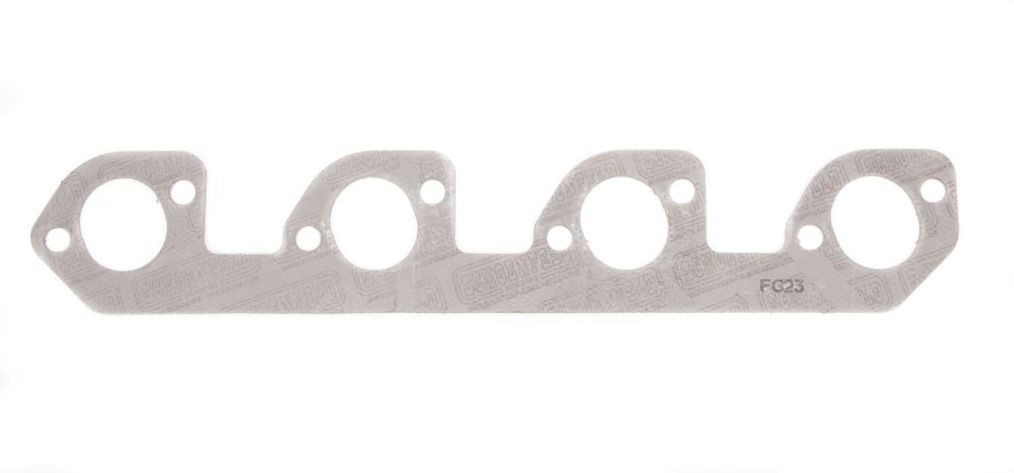 Engine & Accessories Header / Manifold Gasket - 1.420 x 1.600 in Oval Port - Steel Core Graphite - Ford 2300 - Each
