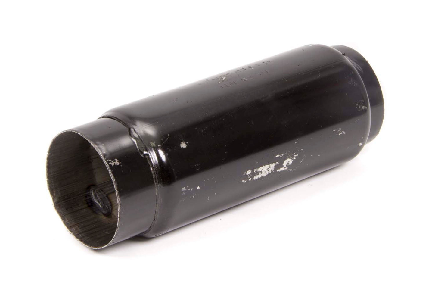 Muffler - 3 in Center Inlet - 3 in Center Outlet - 9 in Long - Steel - Black Paint - Each