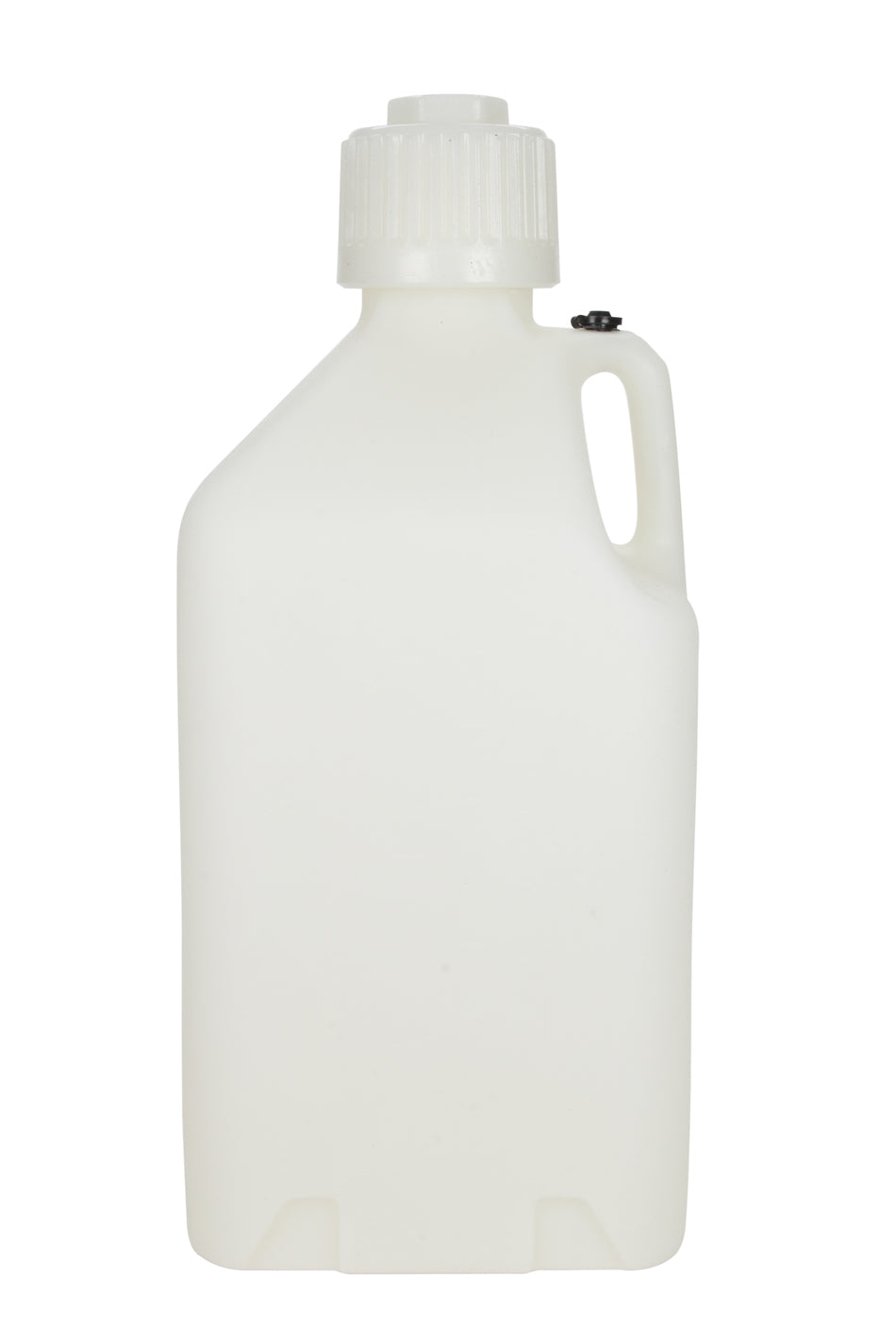 Utility Jug - 5 gal - 9.5 x 9.5 x 21.75 in Tall - Gasket Seal Cap - Flip-Up Vent - Square - Plastic - White - Each