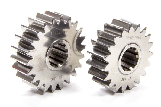 Quick Change Gear Set - Sportsman - Set 17 - 10 Spline - 4.11 Ratio 4.76 / 3.55 - 4.86 Ratio 5.63 / 4.20 - Steel - Each