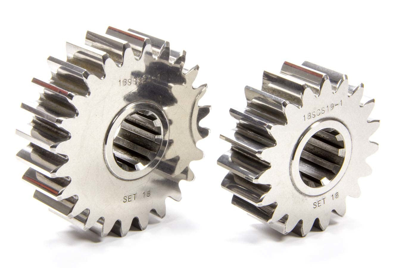 Quick Change Gear Set - Sportsman - Set 18 - 10 Spline - 4.11 Ratio 5.19 / 3.25 - 4.86 Ratio 6.14 / 3.85 - Steel - Each