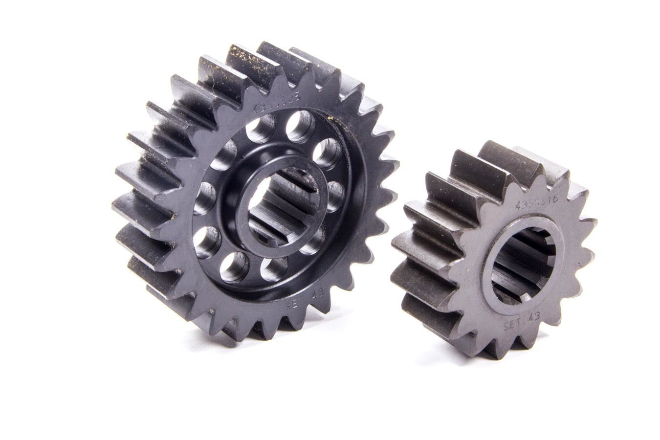 Quick Change Gear Set - Professional - Set 43 - 10 Spline - 4.11 Ratio 6.42 / 2.63 - 4.86 Ratio 7.59 / 3.11 - Steel - Each