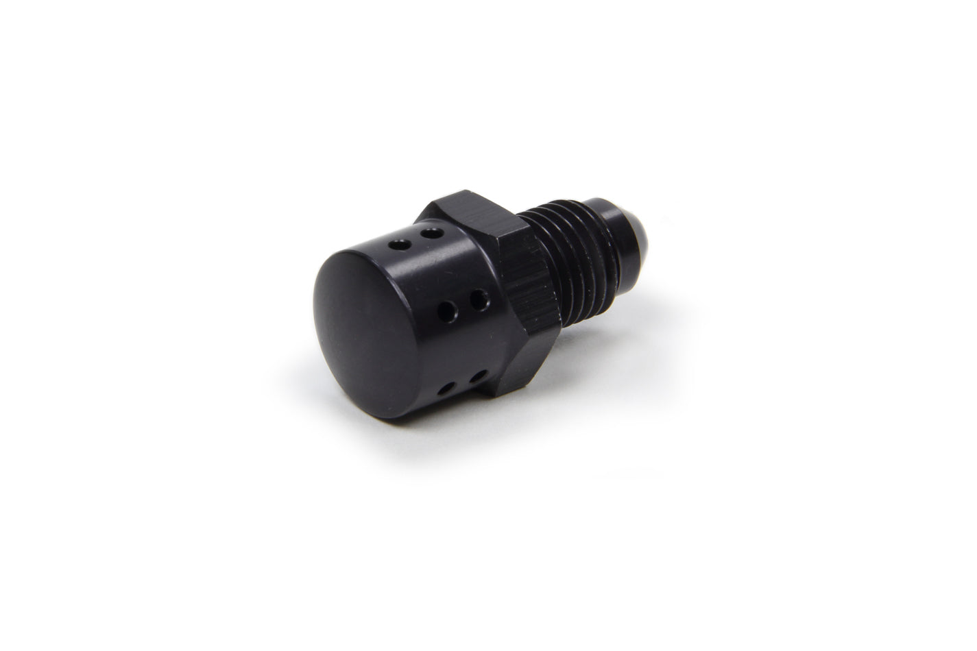 Fire Suppression Nozzle - Straight - 4 AN Male - 3 Way Discharge - Aluminum - Black Anodized - All Agents - Each