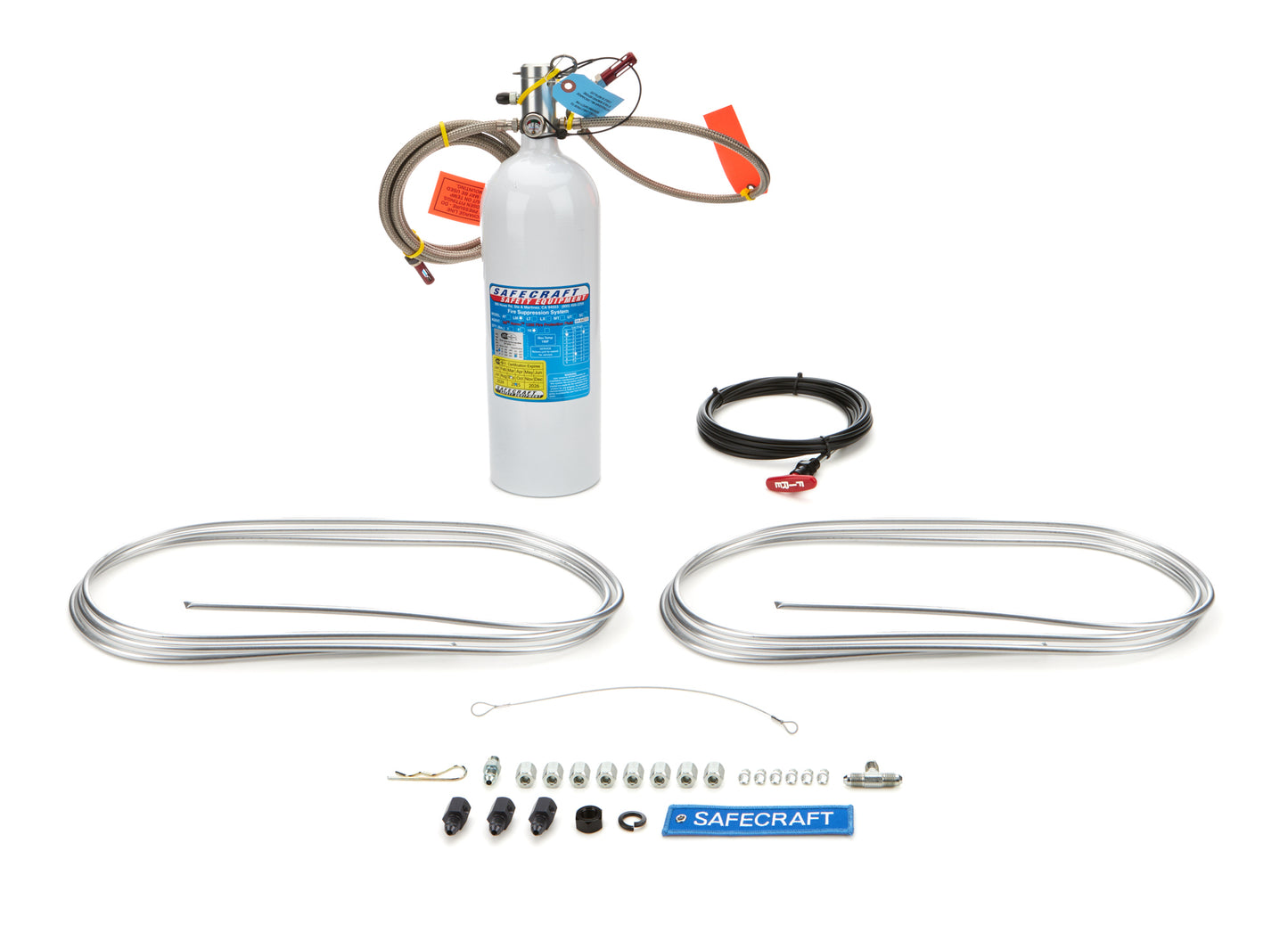 Fire Suppression System - AT Series - Automatic - Novec 1230 - 10.0 lb Bottle - 21 in / 85 in Long Hoses - Sensor Included - Kit