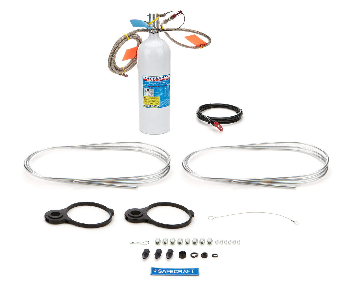 Fire Suppression System - LM Series - Novec 1230 - 10 lb Bottle - 1-1/4 in Bracket - Fittings / Hose / Mount / Pull Cable - Kit