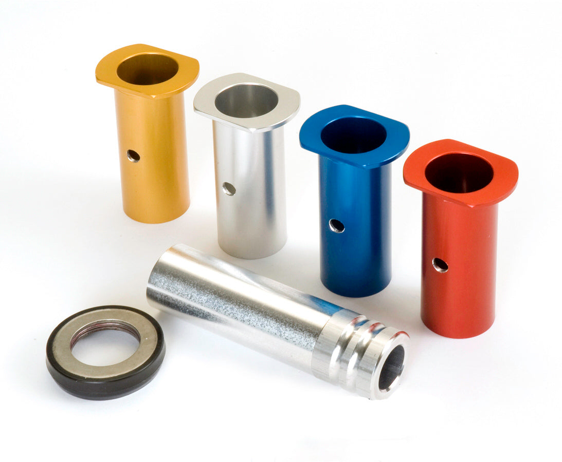 King Pin Sleeve - 0.0 / 0.5 / 1.0 / 1.5 Degree Camber - Knockout Pin / Seals Included - Aluminum - Color Coded - Kit