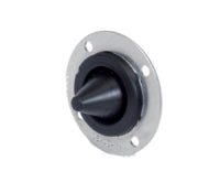 Firewall Grommet - 1 Hole - 1.500 in OD - Pointed - Aluminum / Rubber - Black - Each