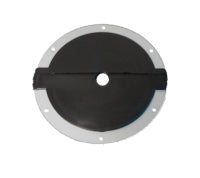Firewall Grommet - 1 Split Hole - 4.500 in OD - 0.500 in ID - Flat - Aluminum / Rubber - Natural / Black - Each