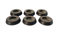 Rod End Seal - 5/8 in Rod End - Rubber - Set of 6