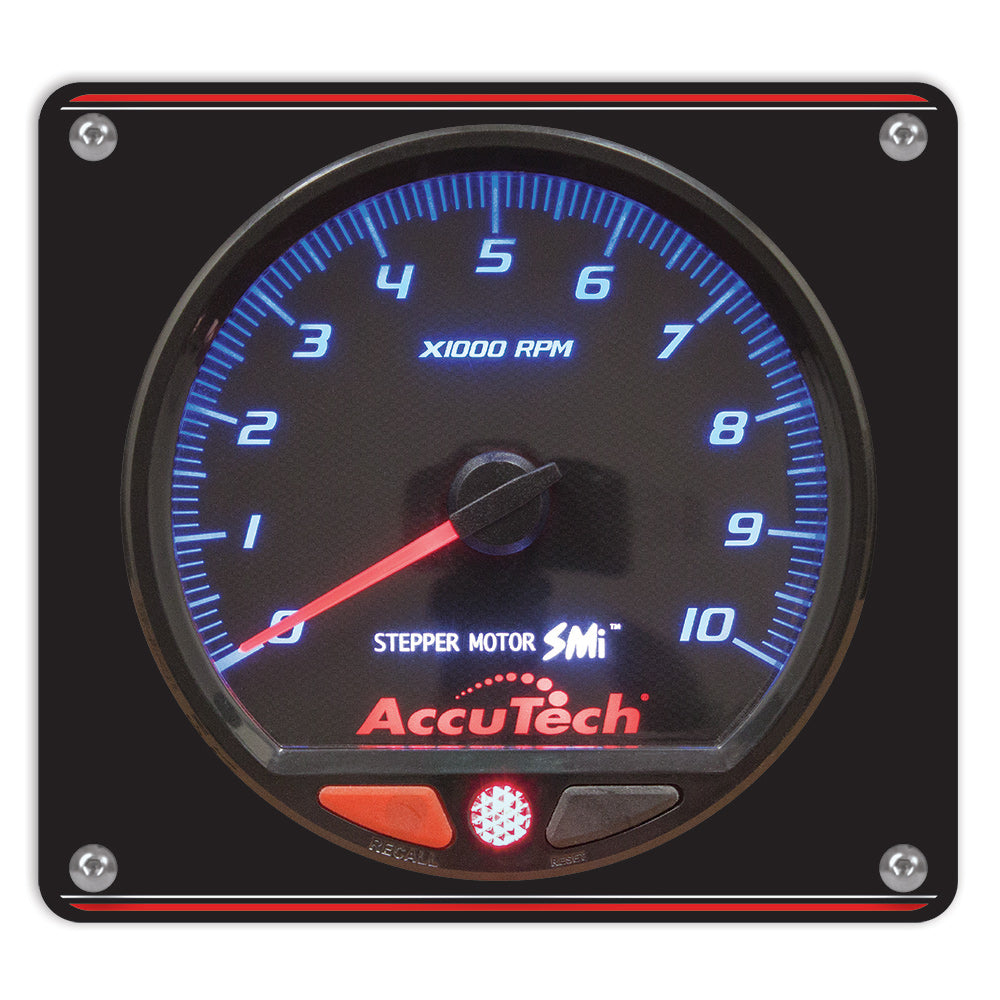 AccuTech™ SMi™ 'Stepper Motor' Memory Tach - Black in Aluminum Panel