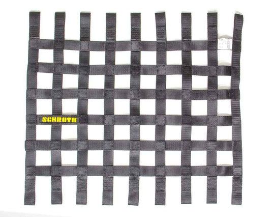 Window Net - SFI 27.1 - FIA Approved - 1 in Webbing - 18-1/2 x 24 in Rectangle - Black - Each
