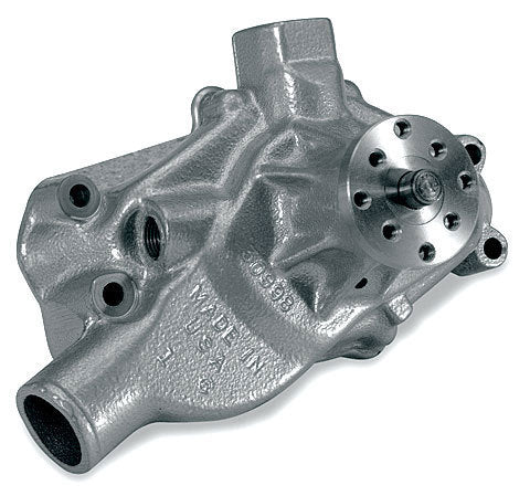 Water Pump - Mechanical - Stage 1 - 5/8 in Pilot - Short Design - Iron - Natural - Small Block Chevy - Each