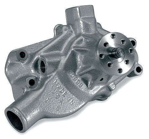 Water Pump - Mechanical - Stage 2 - 5/8 in Pilot - Short Design - Aluminum - Natural - Small Block Chevy - Each