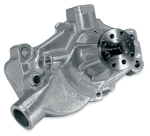 Water Pump - Mechanical - Stage 3 - Adjustable - 3/4 in Pilot - Short Design - Aluminum - Natural - Small Block Chevy - Each