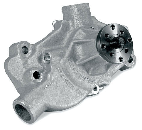 Water Pump - Mechanical - Stage 3 Severe Duty - Adjustable - 3/4 in Pilot - Short Design - Aluminum - Natural - Small Block Chevy - Each