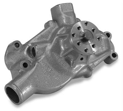 Water Pump - Mechanical - Stage 3 Racing Series - 3/4 in Pilot - Short Design - Reverse Rotation - Aluminum - Natural - Small Block Chevy - Each