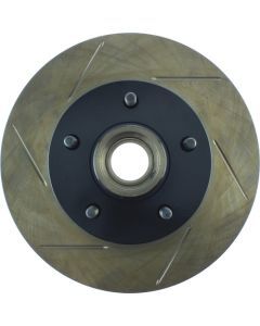 Brake Rotor - Sport Cryo - Front - Passenger Side - Slotted - 279.6 mm OD - 26.3 mm Thick - Iron - Black Paint - GM 1970-81 - Each