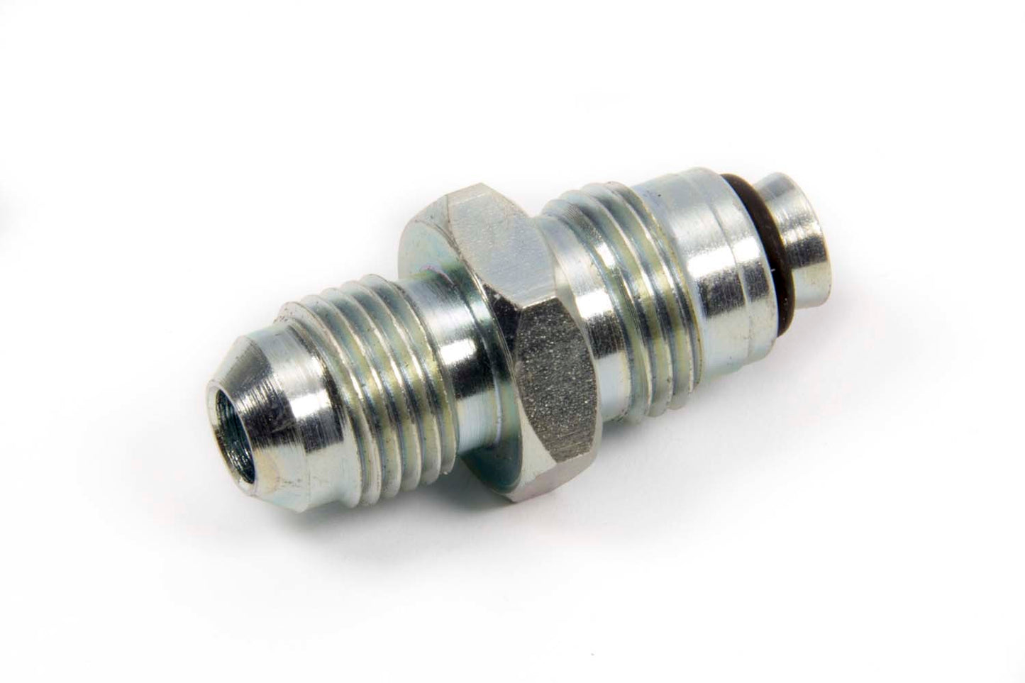 Fitting - Adapter - Straight - 6 AN Male to 14 mm x 1.50 Male O-Ring - Steel - Power Steering Systems - Each