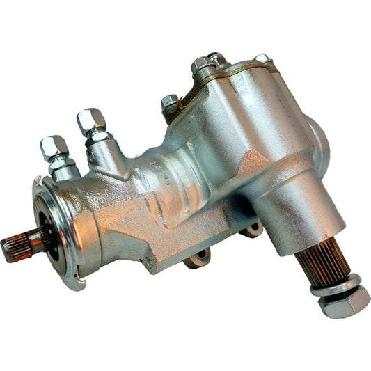 Steering Box - Power - Lightweight 700 Series - 3-Bolt - 3/4 in 30 Spline - 6 to 1 Ratio - 0.185 in Valve - Iron - Natural - Universal - Each