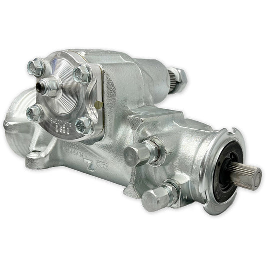 Steering Box - Power - Sportsman 700 Series - 3-Bolt - 13/16 in 36 Spline - 8 to 1 Ratio - 0.185 in Valve - Iron - Natural - Universal - Each