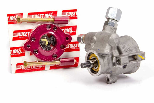 Power Steering Pump - 3/8 in Hex Drive - Peterson R4 PTO Adapter Included - Aluminum - Natural - Kit