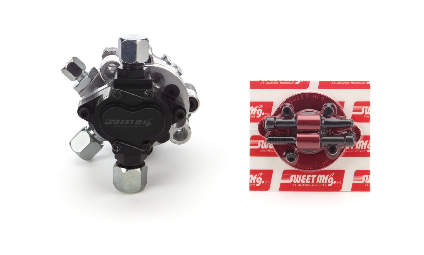 Power Steering Pump - 3 gpm - 1600 psi - 3/8 in Hex Drive - Fuel Pump Adapter Included - Aluminum - Natural - Kit