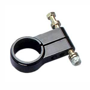 Steering Column Clamp - 1-1/2 in ID - Long - Billet Aluminum - Black Anodized - Each