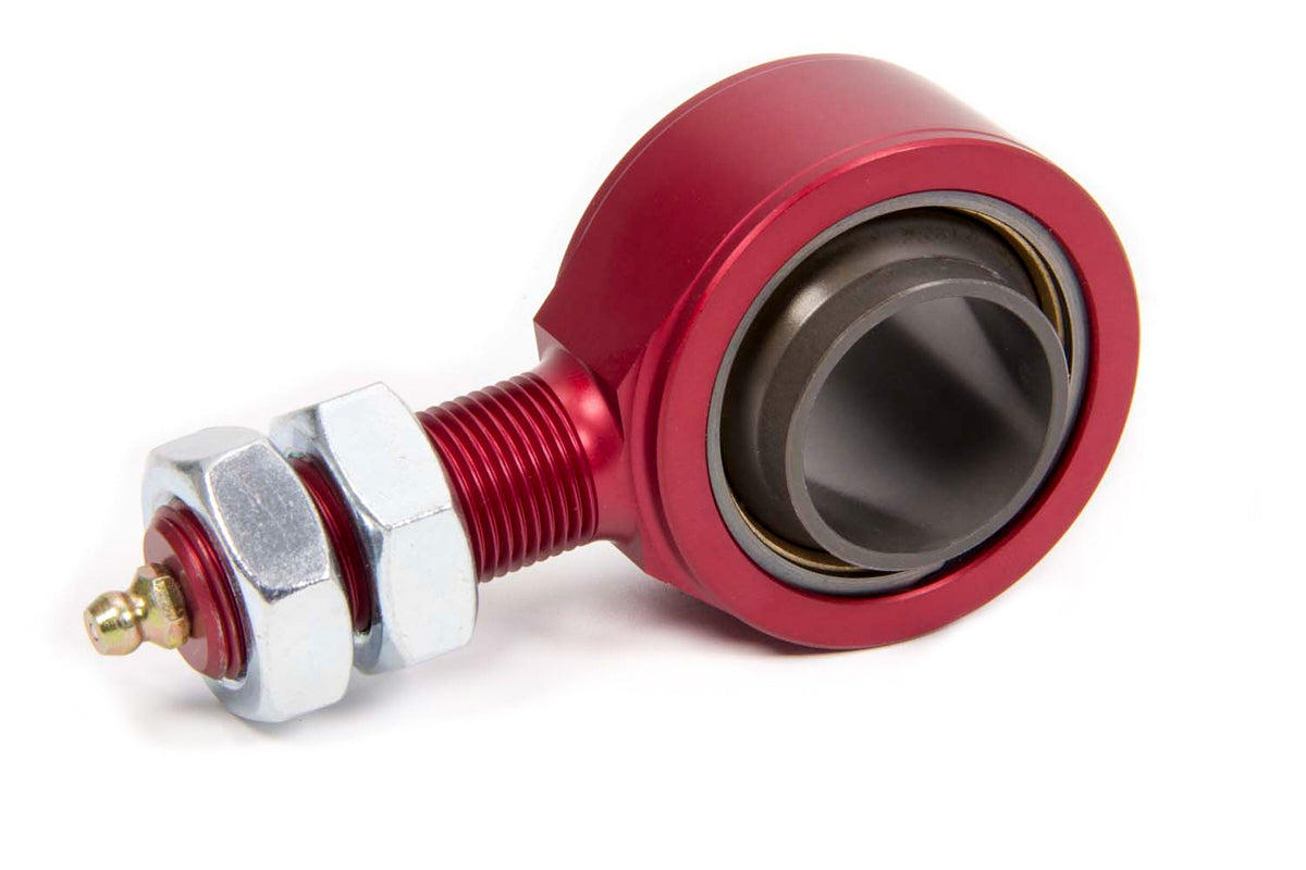 Steering Shaft Support - Spherical Rod End - 3/4-16 in Right Hand Male Thread - Greasable - Aluminum - Red Anodized - 1 in Extended - 1-1/8 in Steering Shaft Support - Each