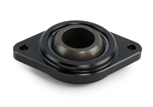 Flange Bearing - Steering Shaft - Floor / Firewall Mount - 3/4 in Spherical Bearing - Aluminum - Black Anodized - Each