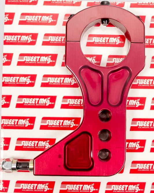 Trailing Arm Bracket - Rear - Clamp / Bolt-On - Billet Aluminum - Red Anodized - 3 in Axle Tube - Each