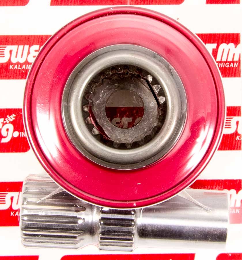 Steering Wheel Quick Release - Weld-On - SFI 42.1 - Aluminum - Red Anodized - 3/4 in Shaft - 3-Bolt Steering Wheel - Kit