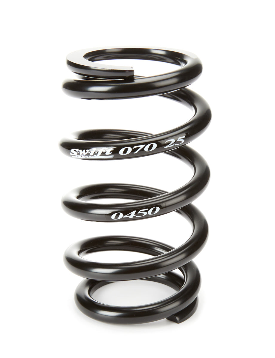 Coil Springs - Barrel - Coil-Over - 2.5 in ID - 7 in Length - 450 lb/in Spring Rate - Steel - Black Powder Coat - Each