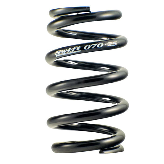 Coil Spring - Barrel - Coil-Over - 2.5 in ID - 7 in Length - 650 lb/in Spring Rate - Steel - Black Powder Coat - Each