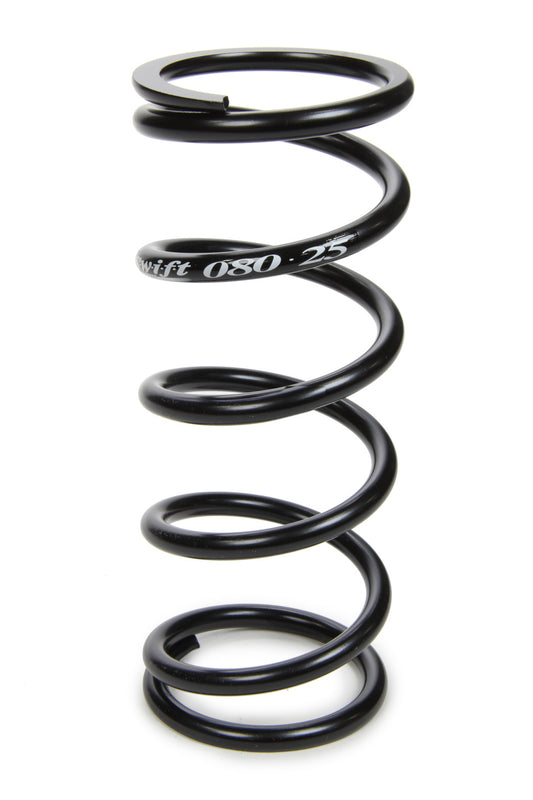 Coil Spring - Coil-Over - 2.5 in ID - 8 in Length - 125 lb/in Spring Rate - Steel - Black Powder Coat - Each