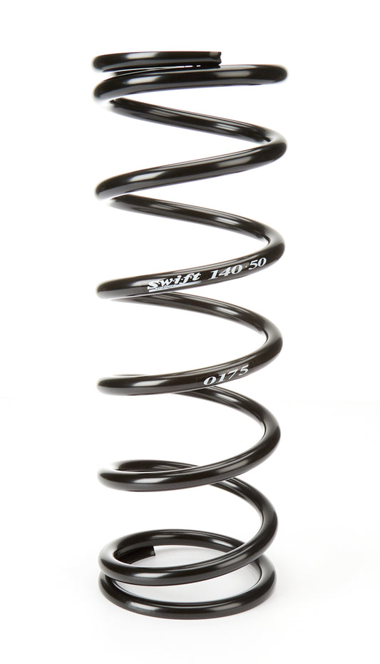 Coil Spring - Conventional - 5 in OD - 14 in Length - 175 lb/in Spring Rate - Rear - Steel - Black Powder Coat - Each