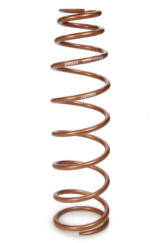 Coil Spring - Bulletproof - 2.5 in ID - 18 in Length - 50 lb/in Spring Rate - Steel - Copper Powder Coat - Each