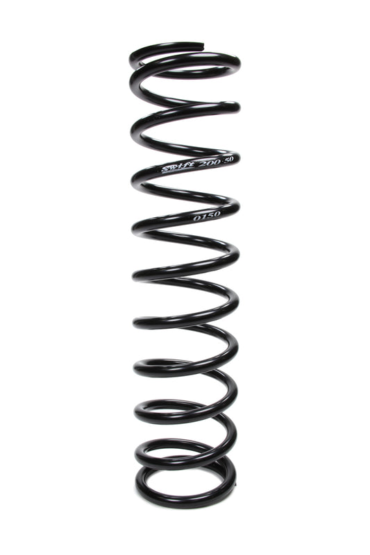 Coil Spring - Conventional - 5 in OD - 20 in Length - 150 lb/in Spring Rate - Rear - Steel - Black Powder Coat - Each