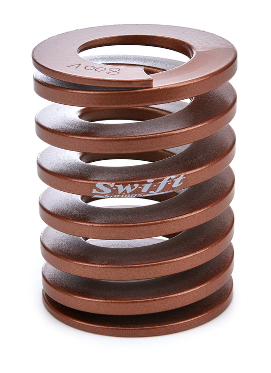 Bump Stop Spring - Progressive - 2.300 in Free Length - 2.50 in OD - 400-800 lb/in Spring Rate - Steel - Copper Powder Coat - Each