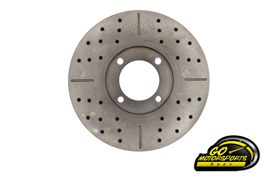 Go Motorsports Drilled & Slotted Front Brake Rotor