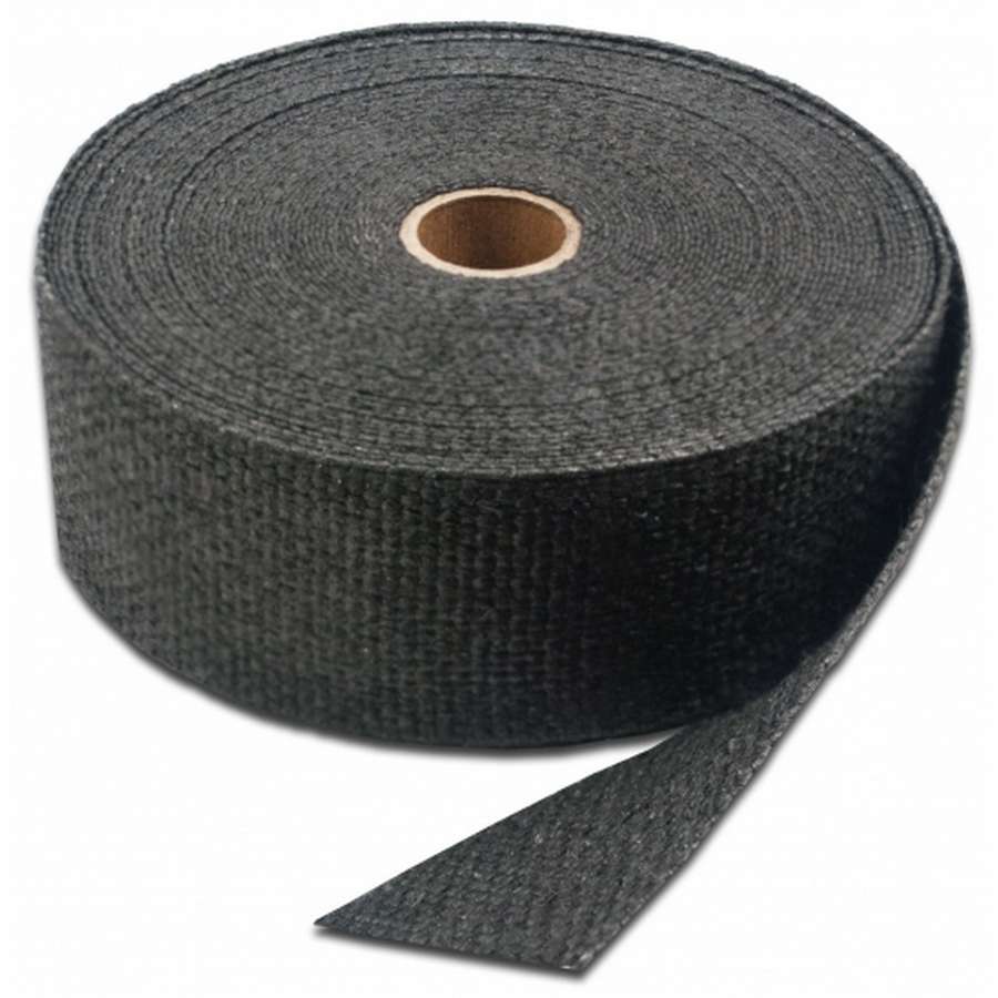 Engine & Accessories Wrap - 1 in Wide - 50 ft Roll - Woven Fiberglass - Black - Each