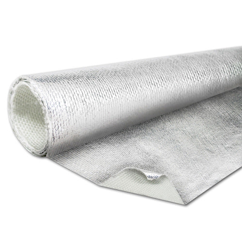 Heat Barrier - 36 x 40 in - Aluminized Fiberglass Cloth - Silver - Each