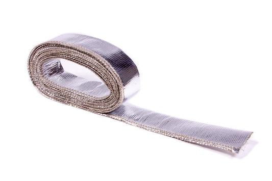 Hose and Wire Sleeve - Thermo-Sleeve - 1 in ID - 12 ft - Aluminized Fiberglass - Silver - Each