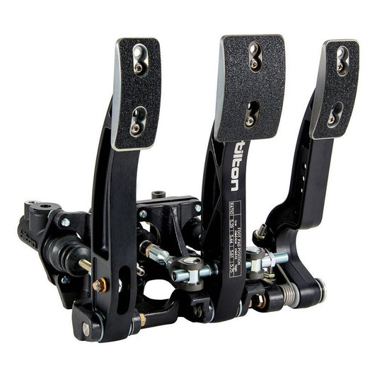 Pedal Assembly - 800-Series - Brake / Clutch / Gas - Adjustable Ratio - Adjustable Length - Balance Bar - Aluminum - Black Anodized - Each
